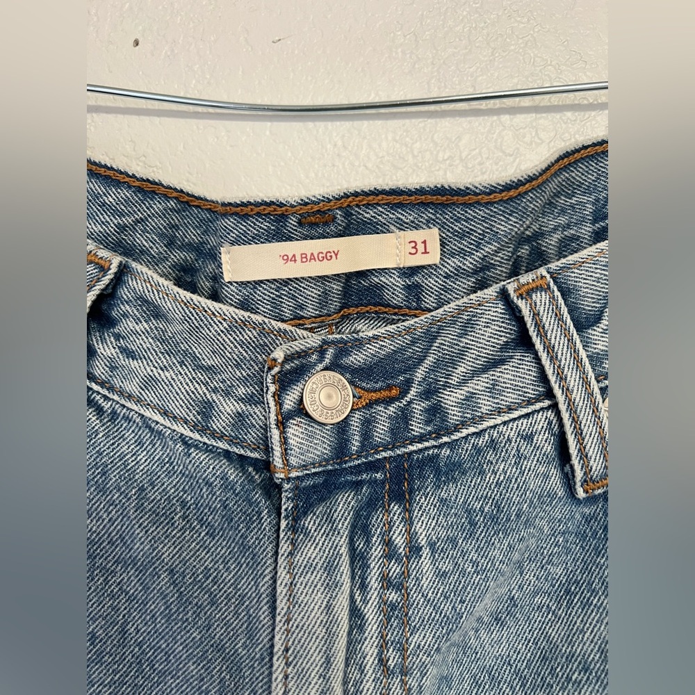 Levi’s ‘94 Baggy Distressed High Rise Jeans 90s Grunge Streetwear Size 32 - Picture 3 of 7